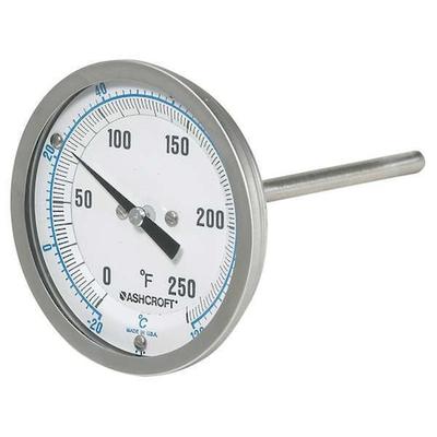 ASHCROFT 30EI60R Dial Thermometer,BiMetallic,2-1/2in Stem