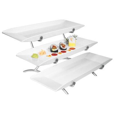 Cal-Mil Tiered Stand Aluminum in Gray | 12 H x 18 W in | Wayfair SR1033-39