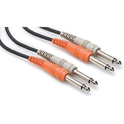 HOSA Dual 1/4 in TS to Same, 2 m Stereo Interconnect