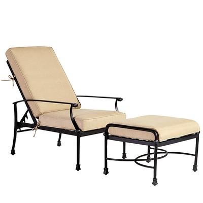 Amalfi Recliner Chair Box Edge Replacement Cushion - Canvas Navy Sunbrella - Ballard Designs Canvas Navy Sunbrella - Ballard Designs