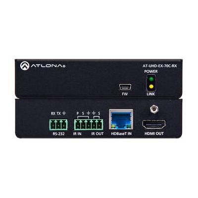 Atlona 4K/UHD HDMI Over HDBaseT Receiver with Control and PoE (70m) AT-UHD-EX-70C-RX