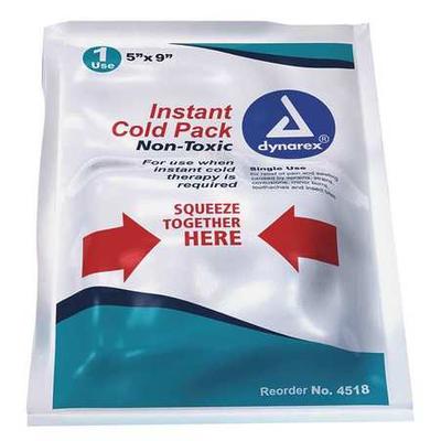 DYNAREX 4518 Non-Toxic Instant Cold Pack,5 x 9In,PK24