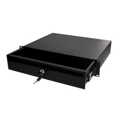 Quest Manufacturing Locking Storage Drawer Shelf in Black | 3.5 H x 19 W x 14 D in | Wayfair ES1319-0214
