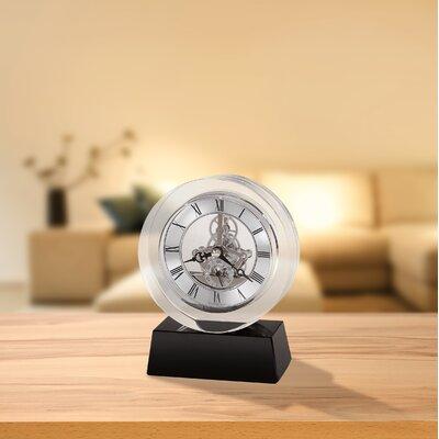 Howard Miller® Fusion Table Clock Crystal in Gray | 5.75 H x 4.5 W x 2.25 D in | Wayfair 645758