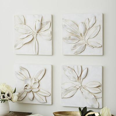 Set of 4 Magnolia Plaques - Ballard Designs - Ballard Designs