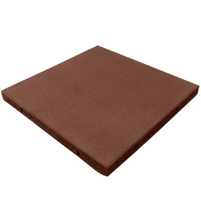 Rubber-Cal, Inc. Eco-Safety 2.5" Rubber Playground Tiles in Red, Size 2.5 H in | Wayfair 04-126-WTC-080