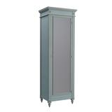 Casa Florentina Brandisi Mirrored Door Cabinet - Distressed Blue Gray - Ballard Designs - Ballard Designs