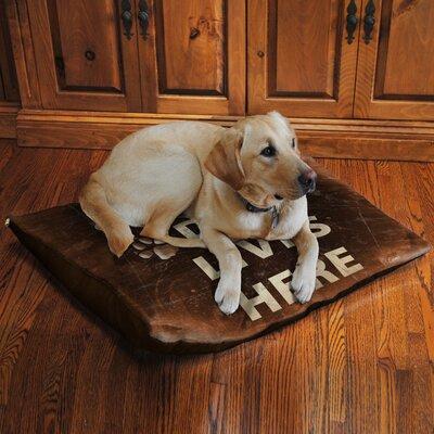 Laural Home Spoiled Dog Fleece Dog Bed Polyester/Cotton in Brown | 10 H x 40 W x 30 D in | Wayfair SD3040FDB