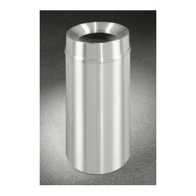 Glaro, Inc. New Yorker 12 Gallon Trash Can Aluminum in Gray, Size 32.0 H x 12.0 W x 12.0 D in | Wayfair F1232SA