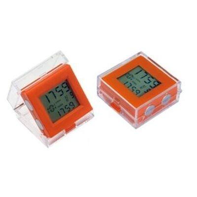 Heim Concept Alarm Clock Plastic/Acrylic in Gray | 1 H x 3 W x 3 D in | Wayfair 11707