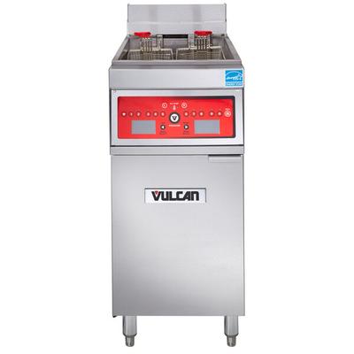 Vulcan 1ER50C-2 50 lb. Electric Floor Fryer with Computer Controls - 480V, 3 Phase, 17 kW