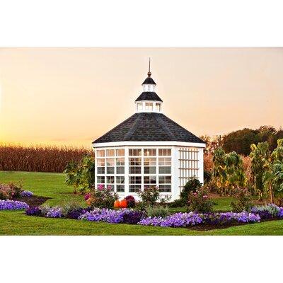 Little Cottage Company 12' W x 12' D Colonial Garden Shed Greenhouse Wood in Brown | 12 H x 144 W x 144 D in | Wayfair 12x12-GSG-WPNK