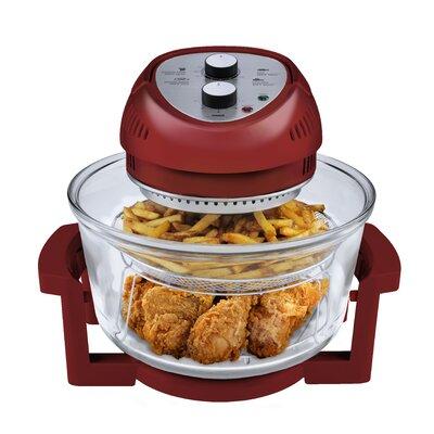 Big Boss 15.9 Qt. Oil-Less Air Fryer Stainless Steel in Red | 13.5 H x 13 W x 14 D in | Wayfair 9063