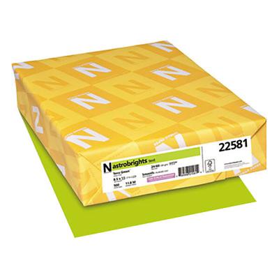 Astrobrights 22581 8 1/2" x 11" Terra Green Ream of 24# Color Paper - 500 Sheets