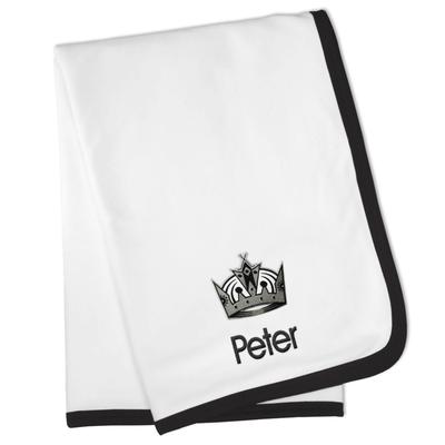 White Los Angeles Kings Personalized Baby Blanket