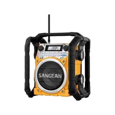 Sangean AM/FM/WX/Bluetooth Aux-in Rugged Rechargable Digital Tuning Radio Yellow Medium U-4