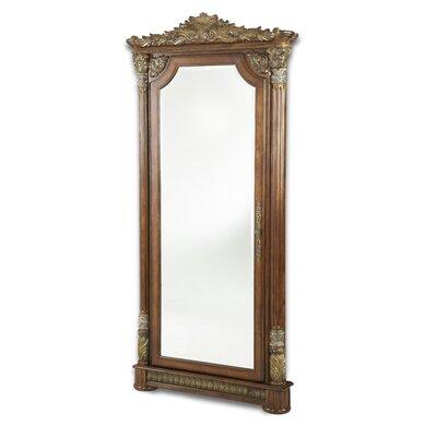 Michael Amini Villa Valencia Accent Floor Mirror Wood in Brown | 90 H x 43.25 W x 7.5 D in | Wayfair 72062-55