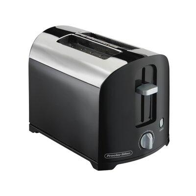 Proctor-Silex 2-Slice Proctor Silex Toaster in Black, Size 7.01 H x 6.61 W x 10.79 D in | Wayfair 22622
