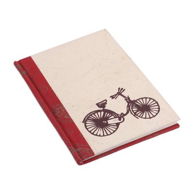 Bicycle Trip,'Handcrafted Bicycle Design Paper Journal from India'