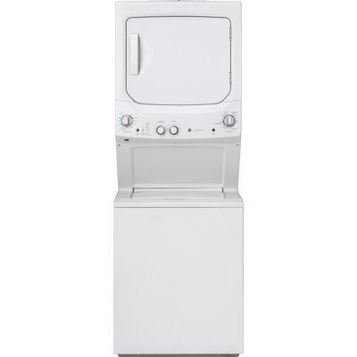 GE Appliances 3.8 cu. ft. Washer & 5.9 cu. ft. Electric Dryer Laundry Center in White | Wayfair GUD27ESSMWW
