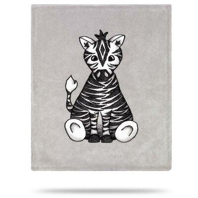 Harriet Bee Biali Baby Zebra Baby Blanket, Polyester in Black | 36 H x 30 W x 1 D in | Wayfair B1BAE54B73D1436686A97E2D12D7F055