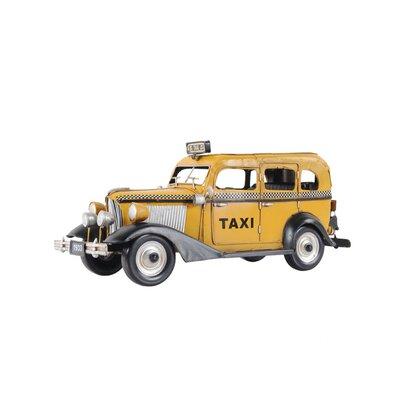 Zoomie Kids Coleshill 1933 F Taxi Model Metal in Gray Yellow | 6.5 H x 13.5 W x 5.5 D in | Wayfair C958278D440649B7A3A1077CD5AA550D