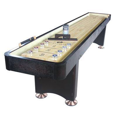 Playcraft Georgetown Shuffleboard Table Manufactured Wood/Solid Wood in Brown | 31 H x 24 W in | Wayfair Georgetown Espresso 12
