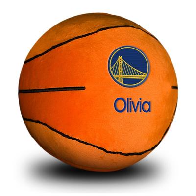 Orange Golden State Warriors Personalized Plush Baby Basketball