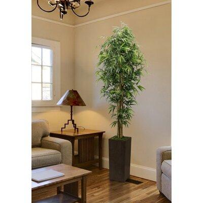 Bloomsbury Market Tall High End Realistic Floor Bamboo Tree in Planter Silk/Wood in Brown | 84 H x 32 W x 32 D in | Wayfair