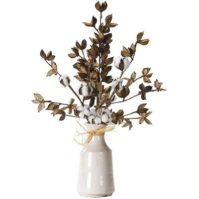 Ophelia & Co. Branch in Decorative Vase Ceramic/Fabric in White, Size 23.0 H x 16.0 W x 16.0 D in | Wayfair A49DC65CA18F4C669551E2DD4DC27CE0