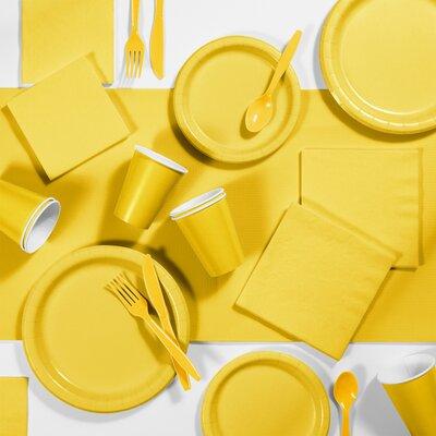 Creative Converting Paper/Plastic Party Supplies Kit in Yellow | Wayfair DTC3269X2A