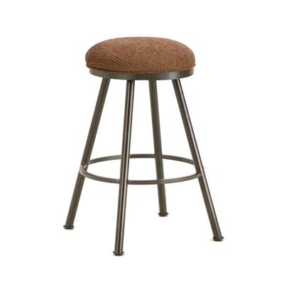 Alexander Backless Counter Stool in Rust Finish w/ Radar Nugget Fabric - Iron Mountain 1102626
