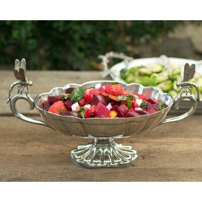 Vagabond House Garden Friends Dragonfly Centerpiece Salad Bowl in Gray | 10 H x 17 D in | Wayfair G112D
