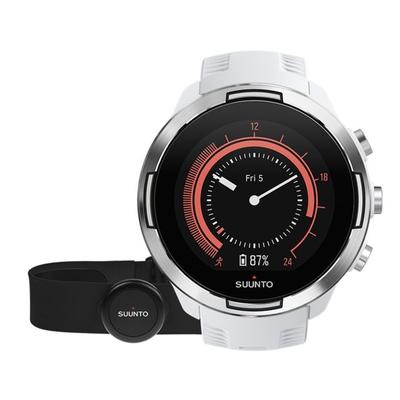  Suunto Watches 9 G1 Baro Durable Multisport GPS Watch White w  Smart Sensor and Heart Rate Belt 