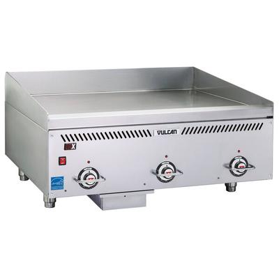 Vulcan VCCG36-AS Liquid Propane 36 Griddle with Atmospheric Burner and Steel Plate - 90,000 BTU