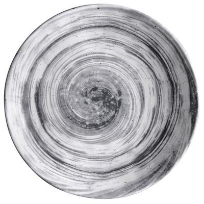 Elite Global Solutions D110R Van Gogh Black 10 1/8" Round Melamine Plate - 6/Case