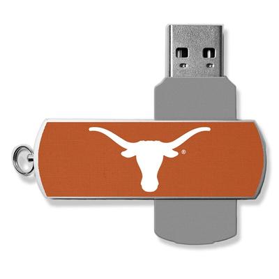 Texas Longhorns 32GB Metal Twist USB Flash Drive