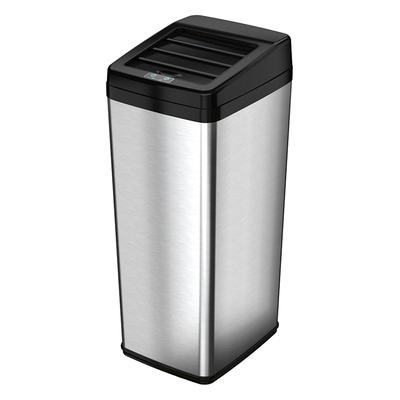 iTouchless Trash Cans Stainless - Silver 14-Gal. Infrared Sensor Touchless Trash Can
