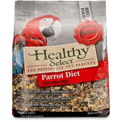 Healthy Select Parrot Diet Bird Food, 3.5 lbs.