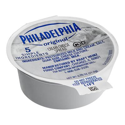Philadelphia 0.75 oz. Original Cream Cheese Spread Portion Cups - 100/Case