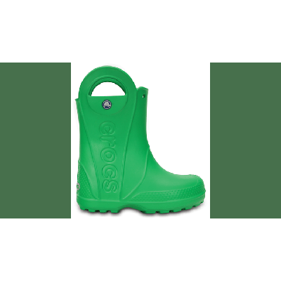 Crocs Grass Green Kids’ Handle It Rain Boot Shoes