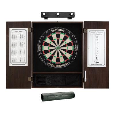 Viper Bristle Dartboard & Cabinet Set in Brown | 32 H x 24 W x 7 D in | Wayfair 40-1169