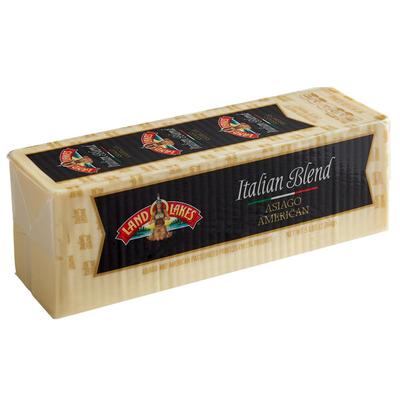 Land O Lakes 2 Cheese Italian Blend 5 lb. Solid Block - 2/Case