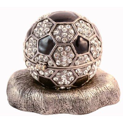 Red Barrel Studio® Soccer Ball Jewelry Box Metal in Gray | 1.75 H x 1.75 W x 1.75 D in | Wayfair 64F01E47994042429926AB2A0F9DB796
