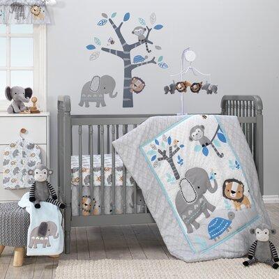 Bedtime Originals Jungle Fun Safari Elephant Baby Blanket, Polyester in Blue | 40 H x 0.25 W x 30 D in | Wayfair 207034