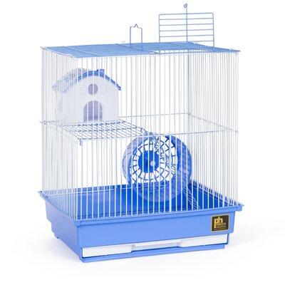 Tucker Murphy Pet™ Kalish Mouse Cage w/ Ramp Metal (provides the best ventilation)/Acrylic/Plastic (lightweight & chew-proof) | Wayfair in Blue/White