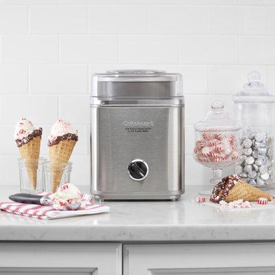 Cuisinart Pure Indulgence™ 2 Quart Frozen Yogurt-Sorbet & Ice Cream Maker, Metal in White | 11.25 H x 8 W x 8.25 D in | Wayfair ICE-30BCP1