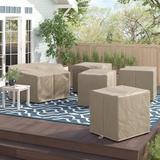 Sol 72 Outdoor™ Tegan Water Resistant 5 Piece Patio Sofa Cover Set in Brown | Wayfair BARBADOS-06eWC