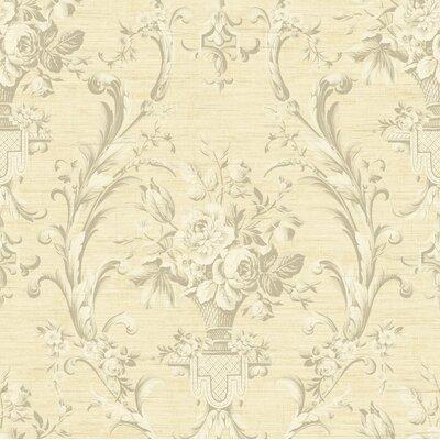 Willa Arlo™ Interiors Belden Mansion House Toile 33' L x 20.5" W Smooth Wallpaper Roll Paper in White | 20.5 W in | Wayfair