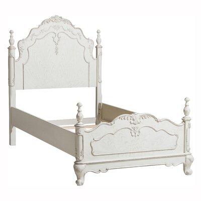 Lark Manor™ Eckles Solid Wood Low Profile Standard Bed Wood in Brown/White, Size 56.0 H x 44.0 W x 88.5 D in | Wayfair